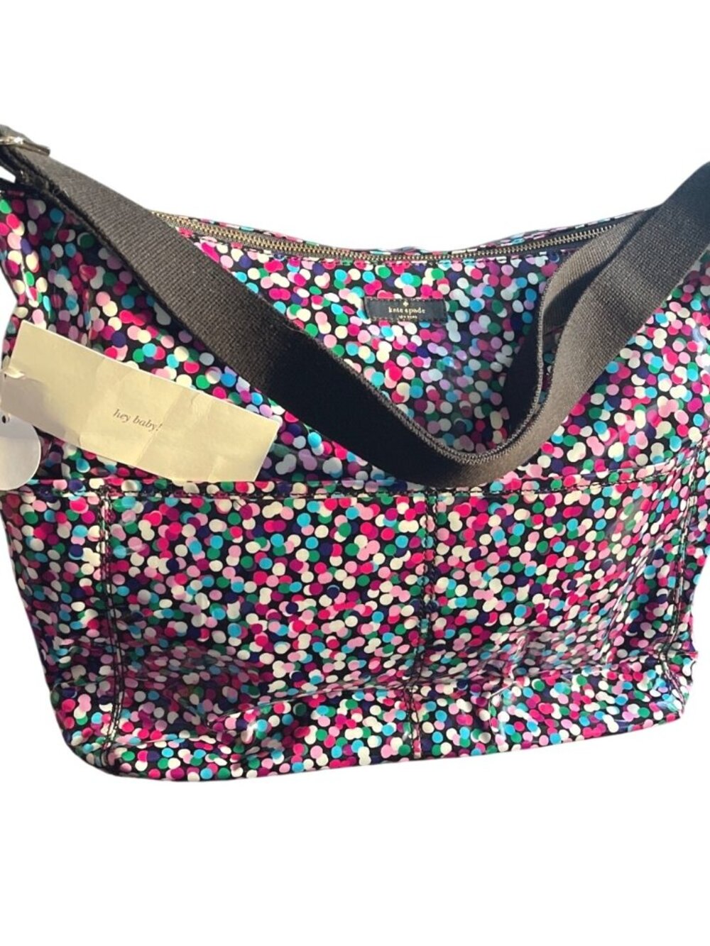 Kate Spade New York Dance Party Polka Dot Serena Baby Bag Changing Pad Dust Bag